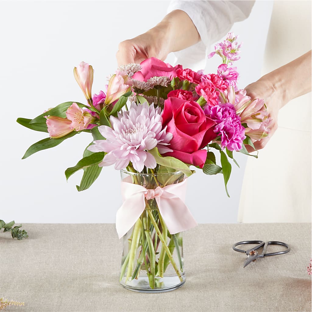 Pink Ribbon - A Florist Original –  Flowers By Robert Taylor Inc, West Covina CA