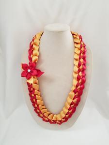 RIBBON LEI CITRUS COLLEGE, MT SAC, USC –  Flowers By Robert Taylor Inc, West Covina CA