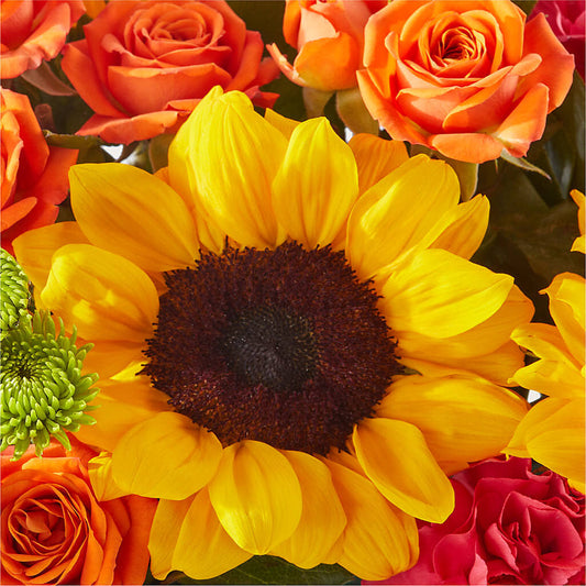 Sun-drenched Blooms Box Bouquet –  Flowers By Robert Taylor Inc, West Covina CA