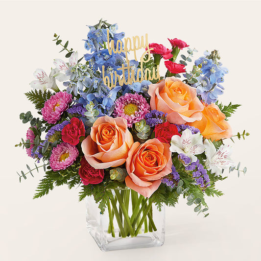 Birthday Bash Bouquet –  Flowers By Robert Taylor Inc, West Covina CA