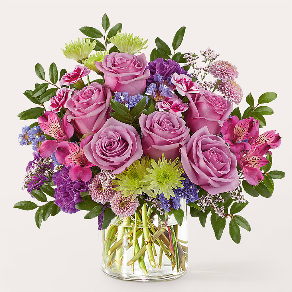 Glass Half Full Bouquet –  Flowers By Robert Taylor Inc, West Covina CA