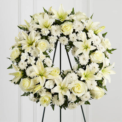 Treasured Tribute Wreath –  Flowers By Robert Taylor Inc, West Covina CA