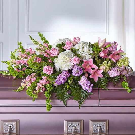 Life's Gratitude Casket Spray –  Flowers By Robert Taylor Inc, West Covina CA