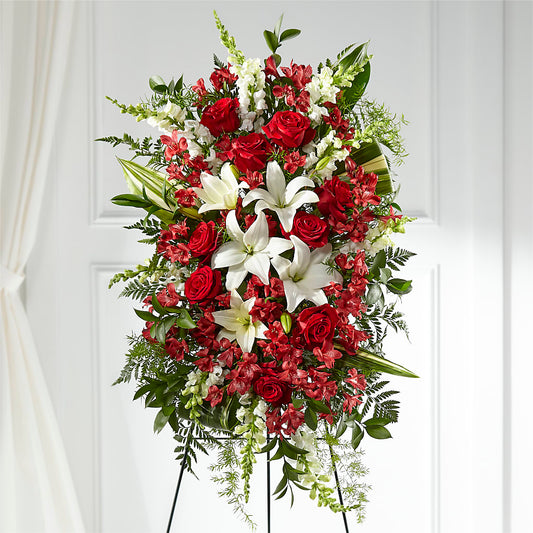 Everlasting Memory Standing Spray –  Flowers By Robert Taylor Inc, West Covina CA