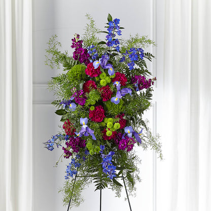 Heavenly Skies Standing Spray –  Flowers By Robert Taylor Inc, West Covina CA