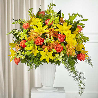 Fall Sentiments Arrangement –  Flowers By Robert Taylor Inc, West Covina CA