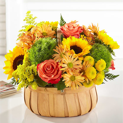 Harvest Sunflower Basket –  Flowers By Robert Taylor Inc, West Covina CA