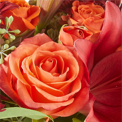 Crimson Leaves Bouquet –  Flowers By Robert Taylor Inc, West Covina CA