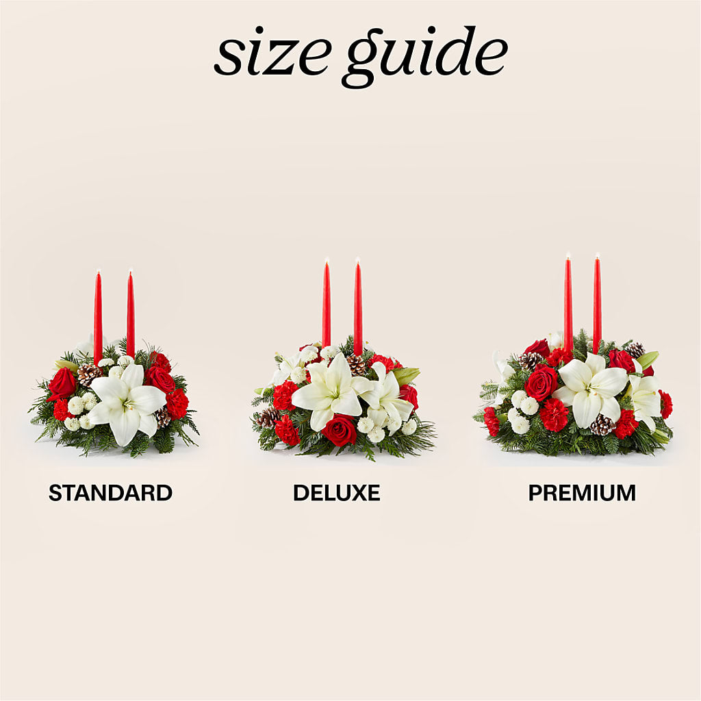 Seasonal Festivities Centerpiece –  Flowers By Robert Taylor Inc, West Covina CA
