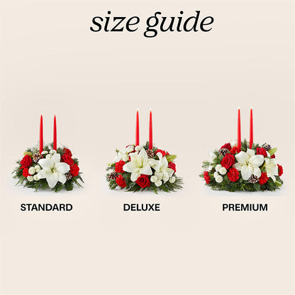Seasonal Festivities Centerpiece –  Flowers By Robert Taylor Inc, West Covina CA