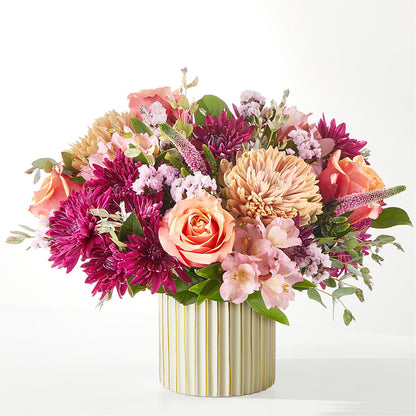 Berry Cobbler Bouquet with Ivory Vase –  Flowers By Robert Taylor Inc, West Covina CA