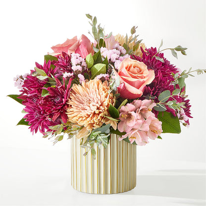 Berry Cobbler Bouquet with Ivory Vase –  Flowers By Robert Taylor Inc, West Covina CA