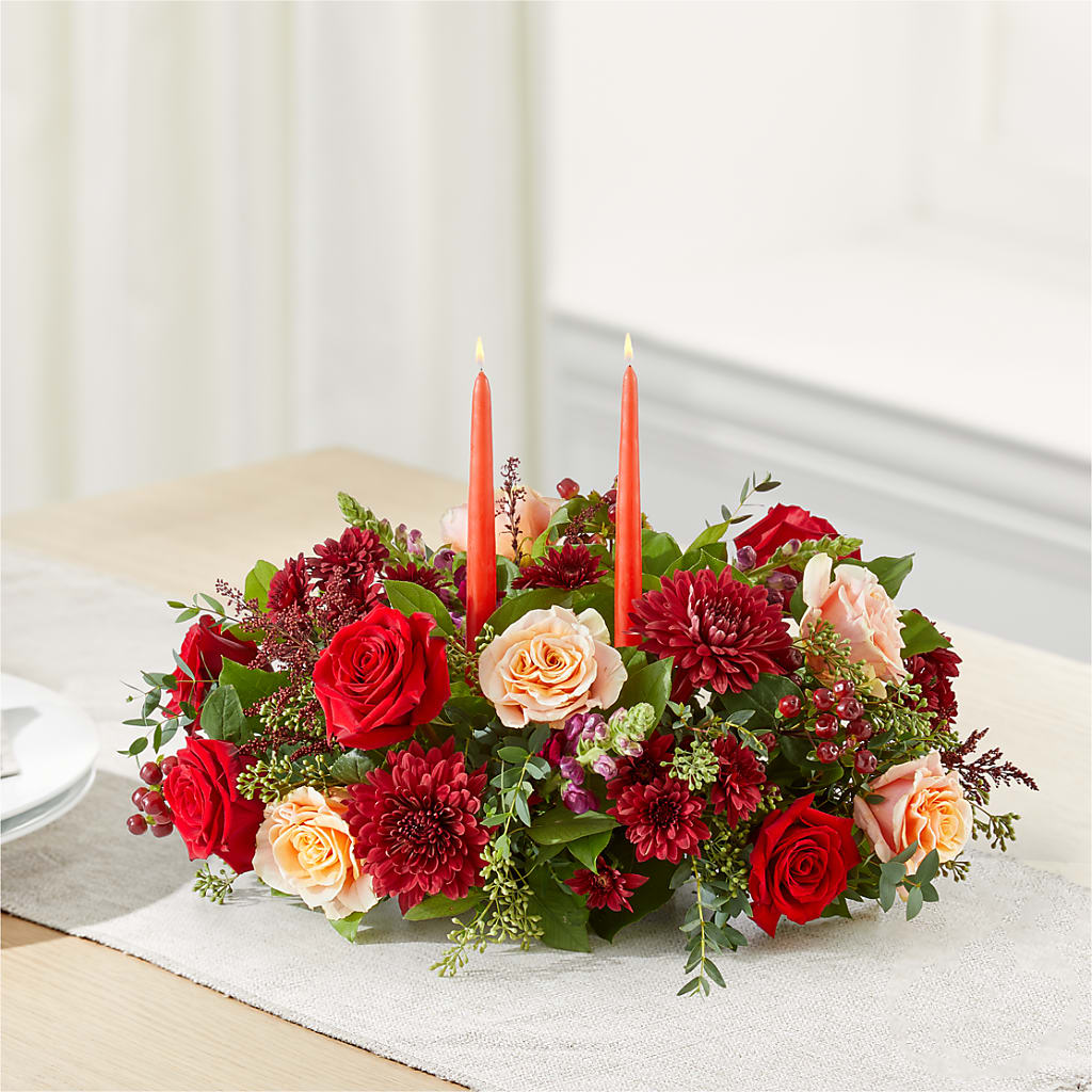 Most Thankful Centerpiece –  Flowers By Robert Taylor Inc, West Covina CA
