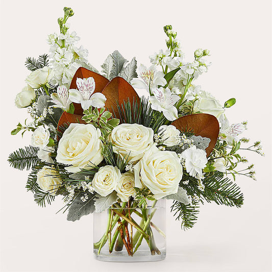 Fresh Snowfall Bouquet –  Flowers By Robert Taylor Inc, West Covina CA