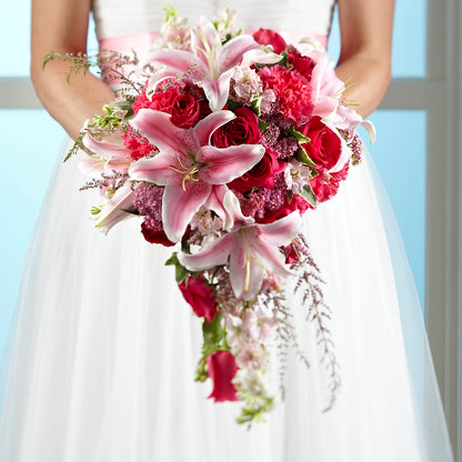 Lily & Rose Bouquet –  Flowers By Robert Taylor Inc, West Covina CA